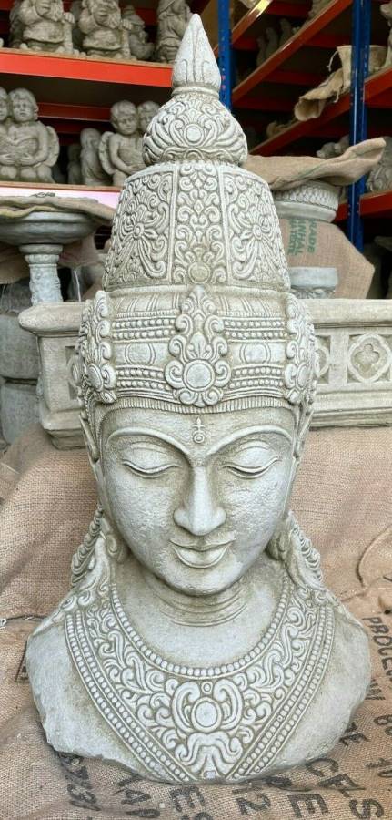 XL Thai Buddha Head Stone Statue
