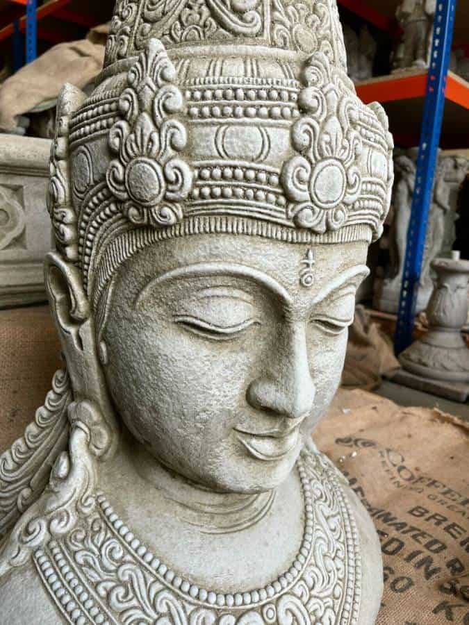 XL Thai Buddha Head Stone Statue