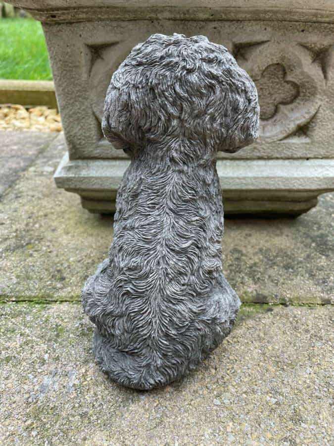 Labradoodle Stone Statue