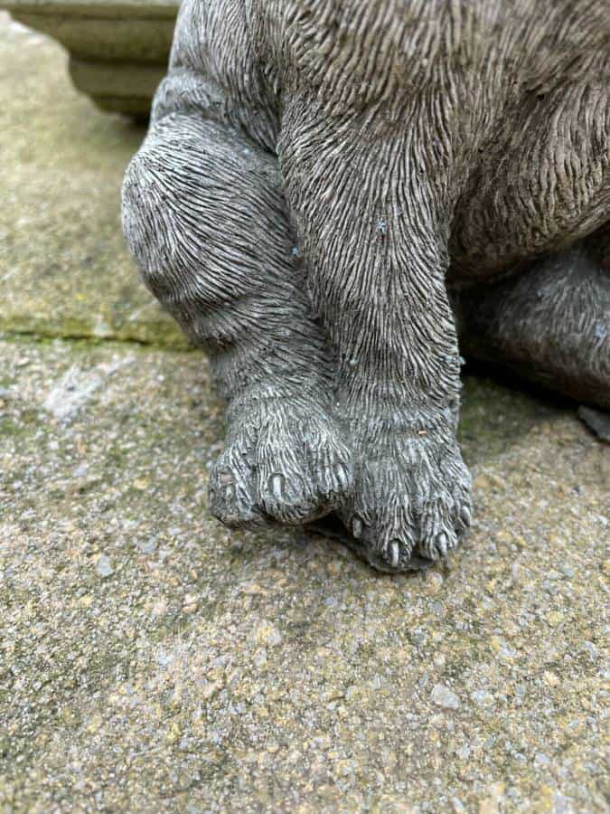 Sitting Pug Stone Statue