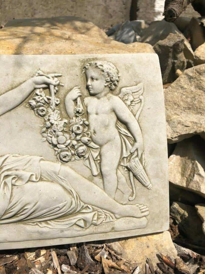 Roman Lady Hanging Stone Statue